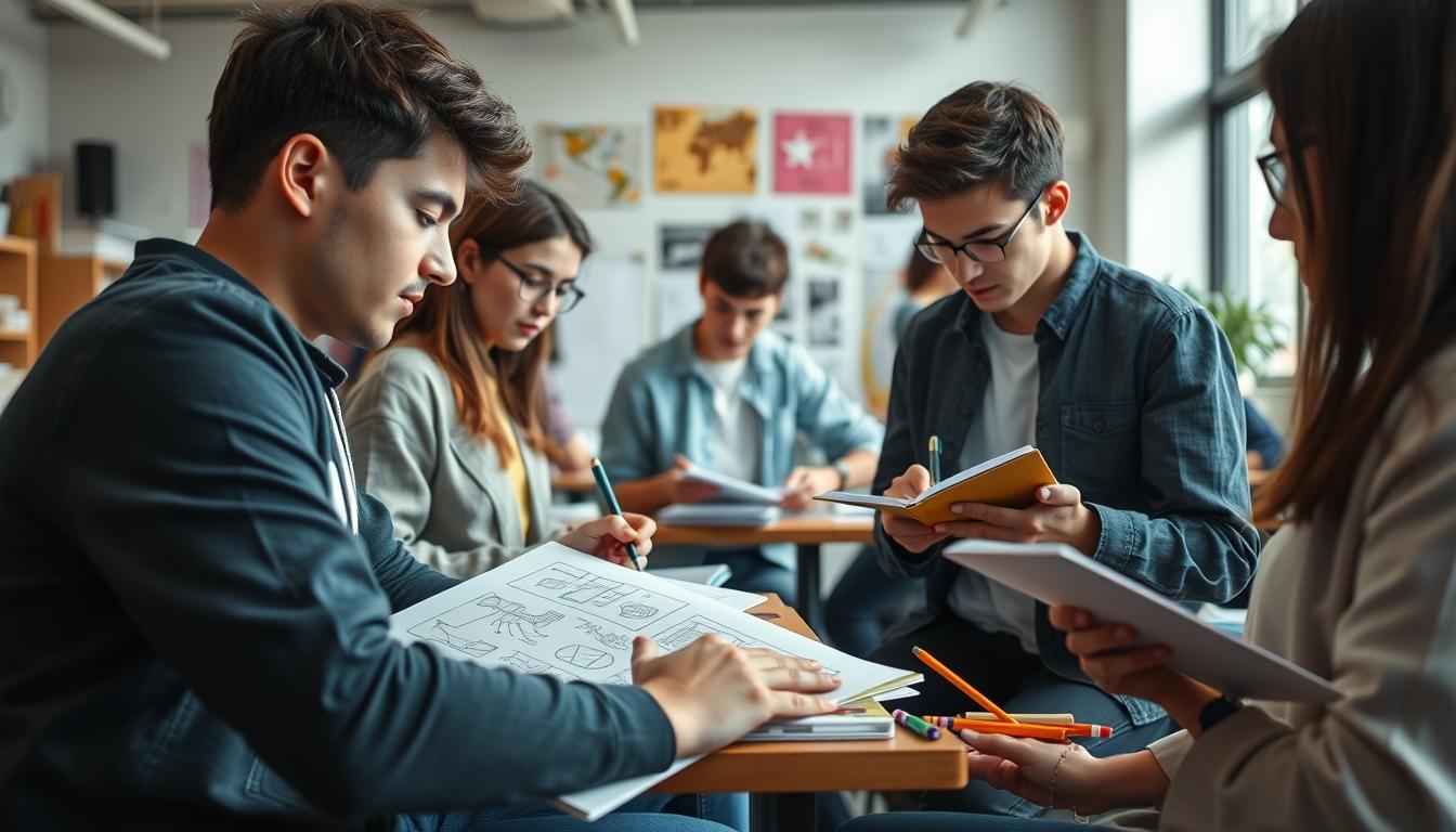 Student using online courses for flexible education