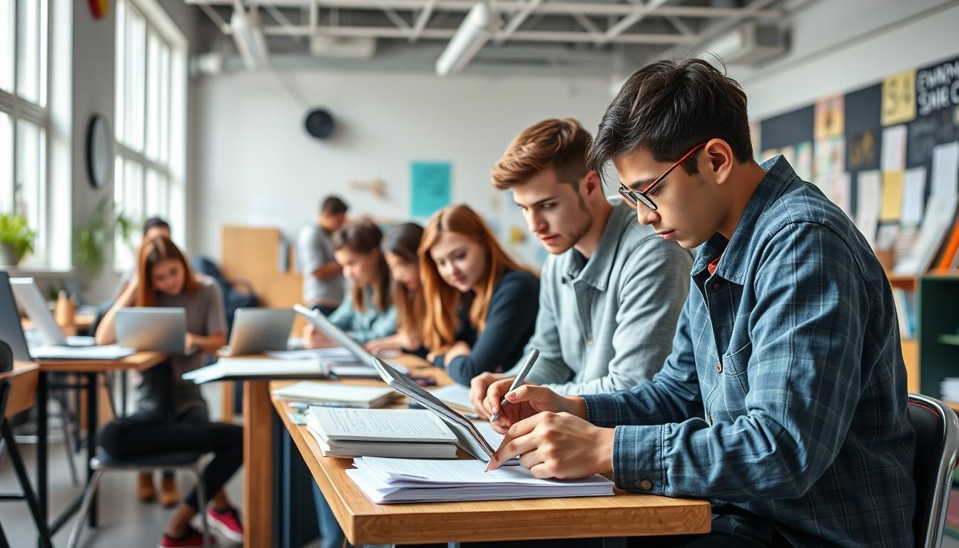 Modern university campus for students